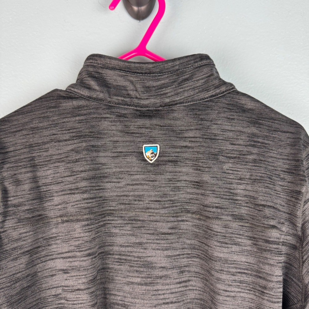 Kuhl Alloy 1/4 Zip Mid Layer Pullover Kids Boys S 7-8 Gray Long Sleeve Top Shirt - Picture 3 of 4